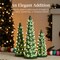 Best Choice Products Set of 3 Pre-Lit Hand-Painted Ceramic Tabletop Christmas Trees